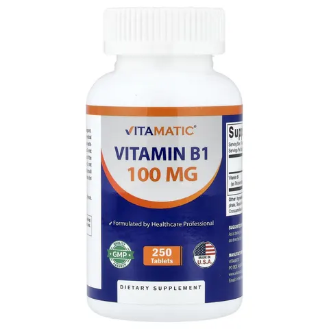 Vitamatic, Vitamin B1, 100 mg, 250 Tablets – image 1