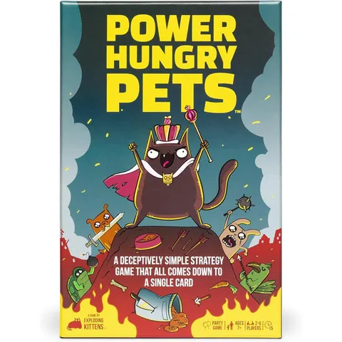 Power Hungry Pets - Easy-to-Learn Card Game for 2-6 Players, Ages 10+, by Exploding Kittens – image 1