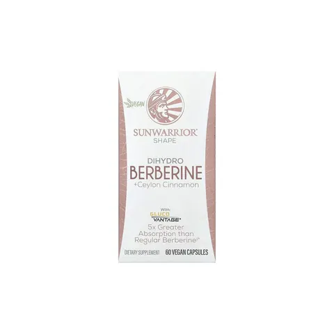 Sunwarrior, Shape, Dihydro Berberine + Ceylon Cinnamon, 60 Vegan Capsules – image 1