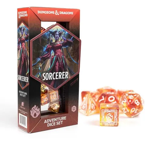 Dungeons & Dragons: Adventure Dice Set - Sorcerer (Orange) – image 1