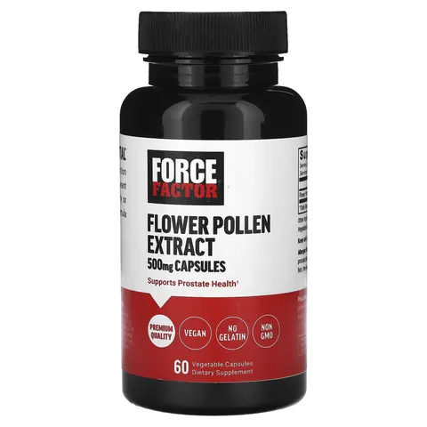 Force Factor, Flower Pollen Extract, 500 mg, 60 Vegetable Capsules – image 1