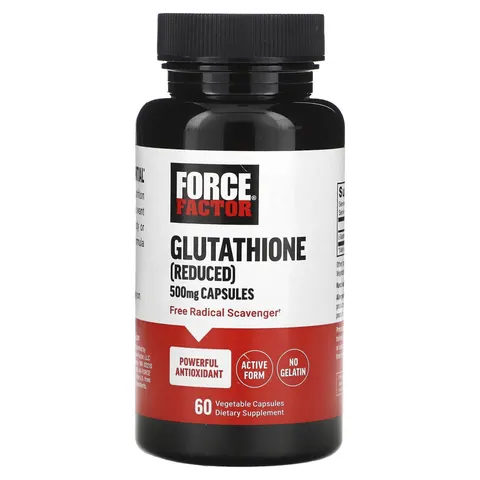 Force Factor, Glutathione (Reduced), 500 mg , 60 Vegetable Capsules – image 1