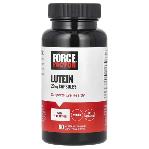 Force Factor, Lutein, 20 mg, 60 Vegetable Capsules – image 1