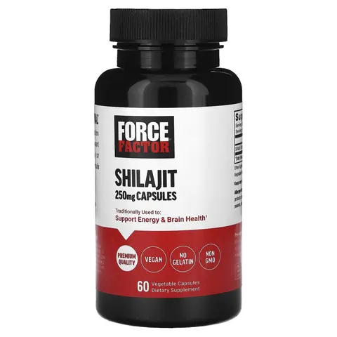 Force Factor, Shilajit, 250 mg, 60 Vegetable Capsules – image 1