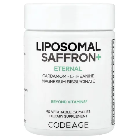 Codeage, Eternal, Liposomal Saffron+, 90 Vegetable Capsules – image 1