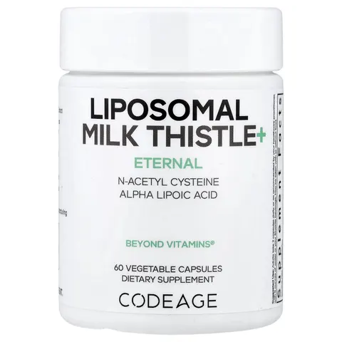 Codeage, Eternal, Liposomal Milk Thistle+, 60 Vegetable Capsules – image 1