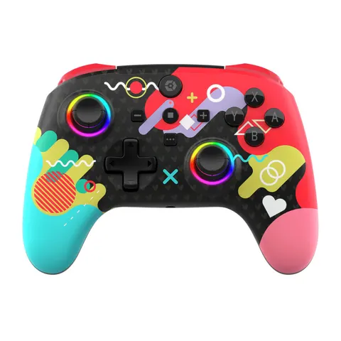 Gioteck WX5+ Switch 2,Switch,PC Wireless Controller - Doodle – Multicoloured – image 1
