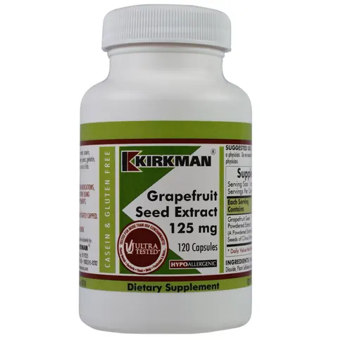 Kirkman Labs, Grapefruit Seed Extract, 125 mg, 120 Capsules – image 1