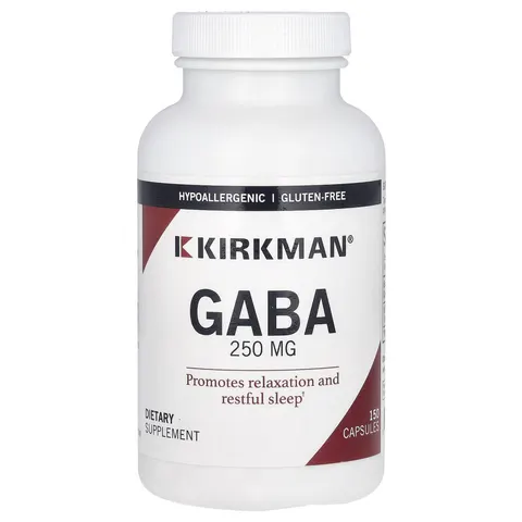 Kirkman Labs, GABA, 250 mg, 150 Capsules – image 1