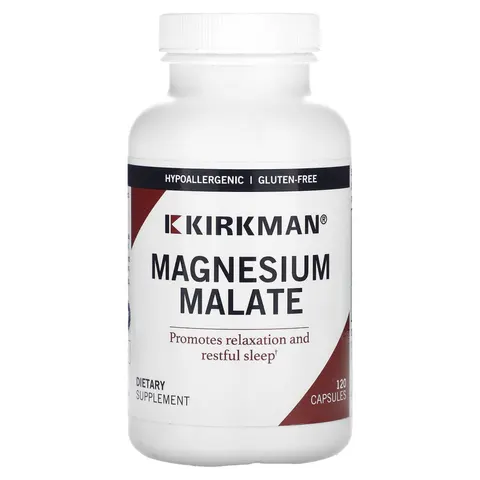 Kirkman Labs, Magnesium Malate, 120 Capsules – image 1