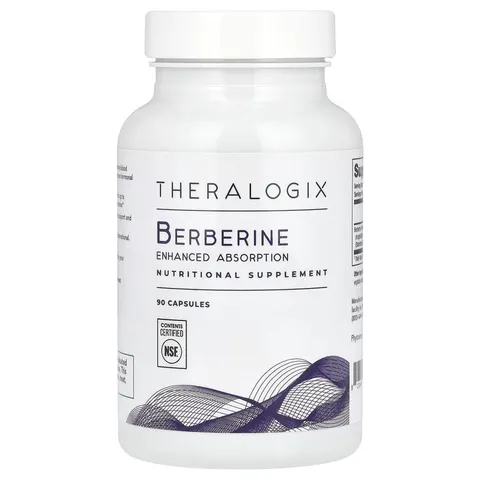 Theralogix, Berberine, Enhanced Absorption, 90 Capsules – image 1