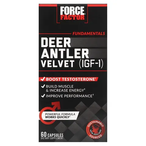 Force Factor, Deer Antler Velvet (IGF-1), 60 Capsules – image 1