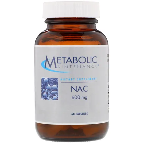 Metabolic Maintenance, NAC, 600 mg, 60 Capsules – image 1