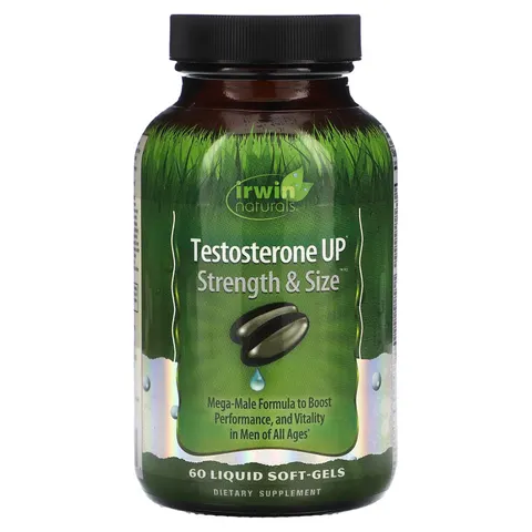 Irwin Naturals, Testosterone UP Strength & Size™, 60 Liquid Softgels – image 1
