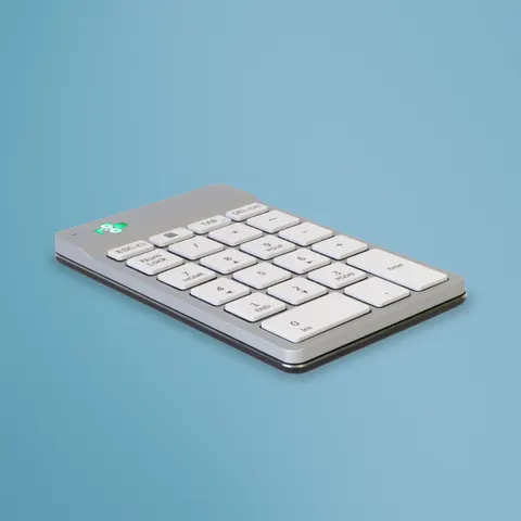 R-Go Tools Numeric keypad R-Go Numpad Break ergonomic numeric keypad with break software bluetooth white – image 1