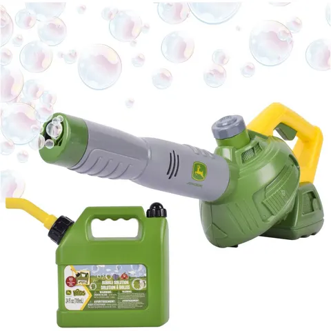John Deere Bubble Leaf Blower Toy with Bubble Solution & Wand 3 Years+ – image 1
