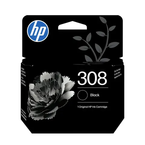 HP 308 Black Genuine Ink Cartridge – image 1