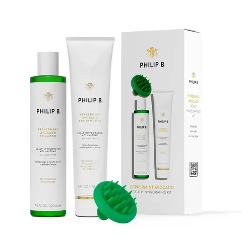 Philip B. Peppermint Avocado Scalp Invigorating Kit set voor het Haar – afbeelding 1