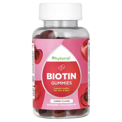 Phytoral, Biotin Gummies, Cherry , 60 Gummies – image 1