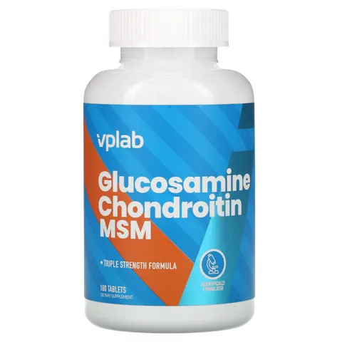 Vplab, Glucosamine Chondroitin MSM, 180 Tablets – image 1