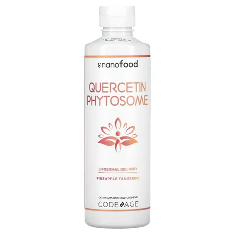 Codeage, Quercetin Phytosome, Pineapple Tangerine, 15.22 fl oz (450 ml) – image 1