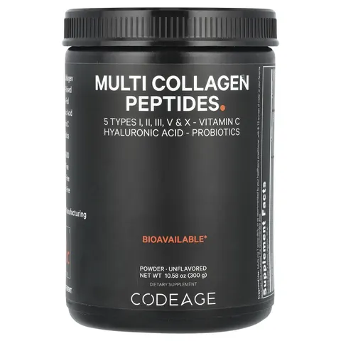 Codeage, Multi Collagen Peptides Powder, Unflavored, 10.58 oz (300 g) – image 1