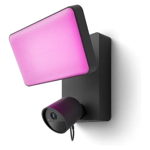 Philips Hue Secure Wired Floodlight Security Camera - Black – image 1