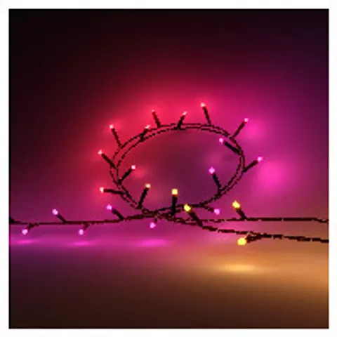 Festavia Lichterkette, 20 m, Schwarz – Bild 1