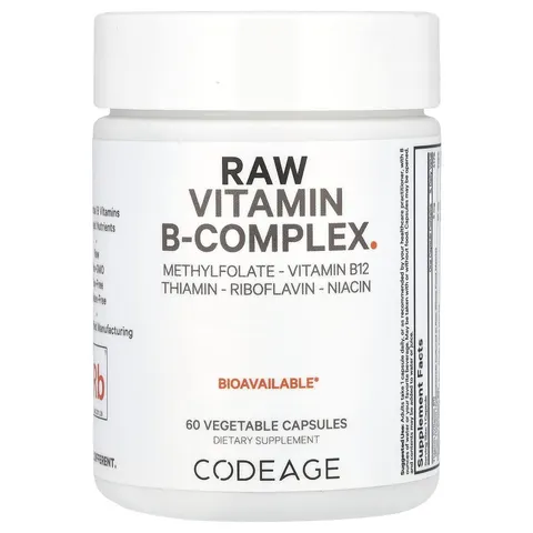 Codeage, Raw Vitamin B-Complex, 60 Vegetable Capsules – image 1