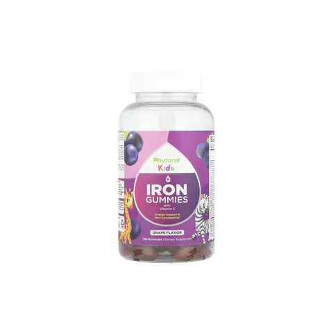 Phytoral, Kids, Iron Gummies with Vitamin C, Grape, 120 Gummies – image 1