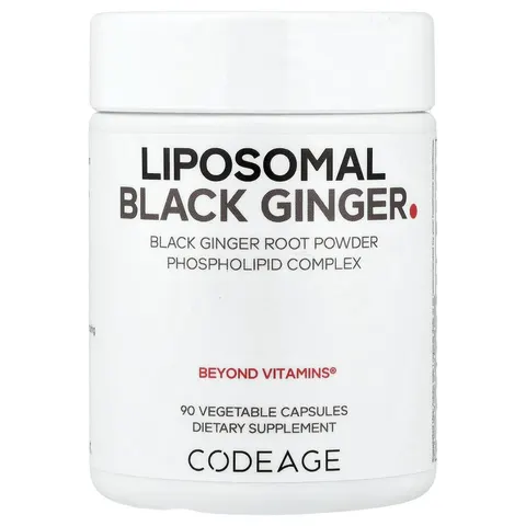 Codeage, Liposomal Black Ginger, 90 Vegetable Capsules (500 mg per Capsule) – image 1