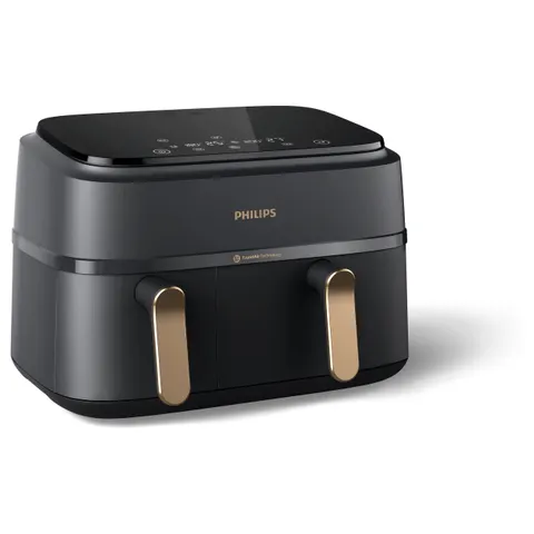 Philips 3000 series Airfryer Dual Basket – schwarz – Bild 1