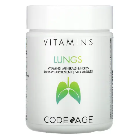 CodeAge, Vitamins, Lungs, 90 Capsules – image 1