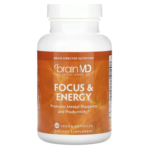 BrainMD, Focus & Energy, 120 Vegan Capsules – image 1