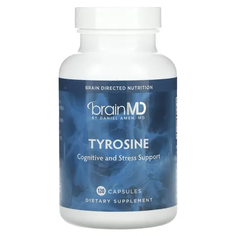 BrainMD, Tyrosine, 120 Capsules – image 1