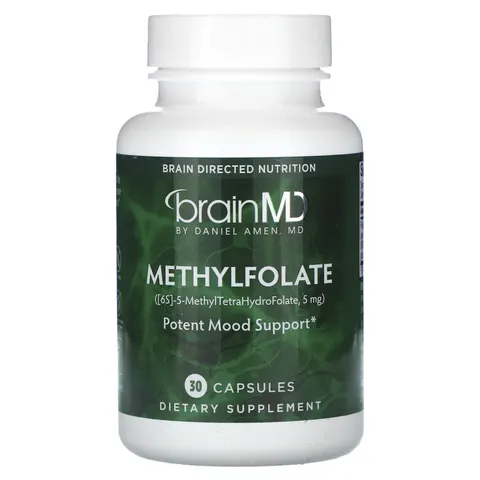 BrainMD, Methylfolate, 30 Capsules – image 1