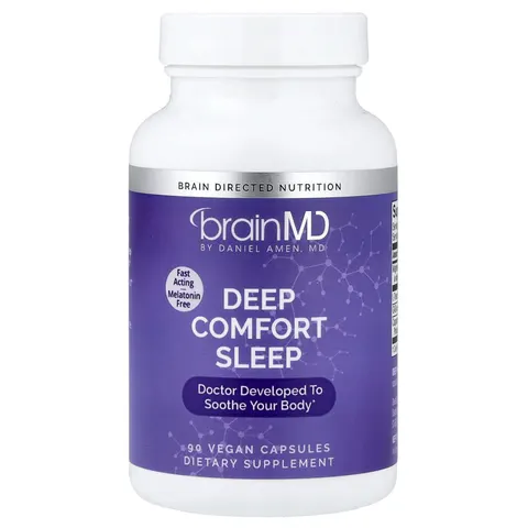 BrainMD, Deep Comfort Sleep, 90 Vegan Capsules – image 1