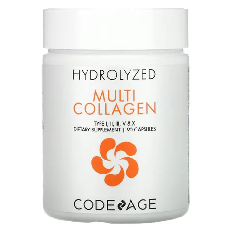 CodeAge, Hydrolyzed, Multi Collagen, 90 Capsules – image 1