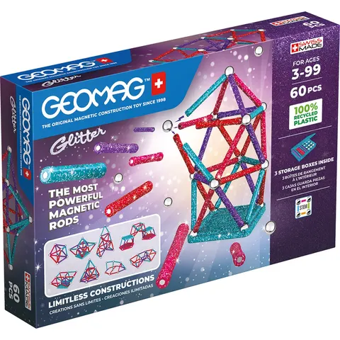 Geomag Glitter Panels 60 Pieces – image 1