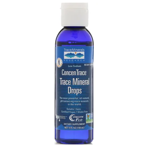 (118ml) Trace Minerals ConcenTrace Trace Mineral Drops – image 1