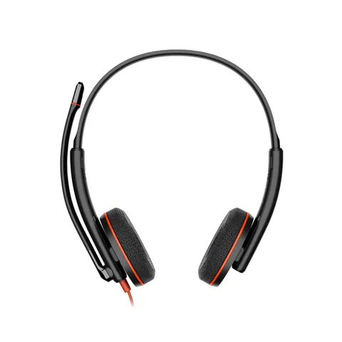 HP Poly Blackwire C3220 Over Ear headset Computer Kabel Stereo Zwart Headset, Volumeregeling, Microfoon uitschakelbaar – afbeelding 1