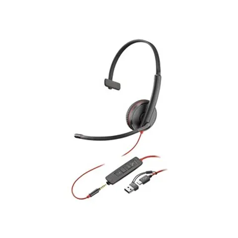 HP Poly BW 3215 USB-C HS +USB-C/A Bulk – Schwarz – Bild 1