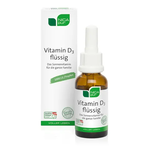 NICApur Vitamin D3 flüssig 25 ml Tropfen – Bild 1