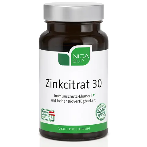 Nicapur Zinkcitrat 30 Kapseln – Bild 1