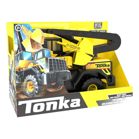 Tonka Steel Classics Crane - Durable Steel Construction, Interactive Crane Function, Ages 3+ - Basic Fun – image 1
