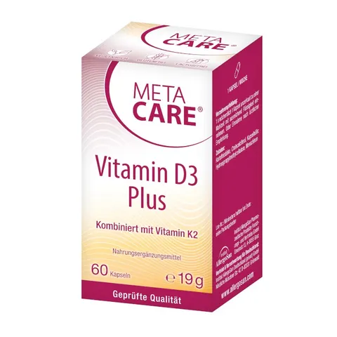 META CARE Vitamin D3 Plus 60 St Kapseln – Bild 1