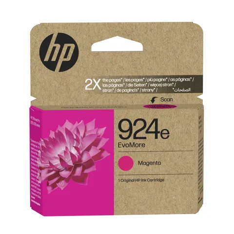 HP 924e EvoMore Magenta Original Ink – Bild 1