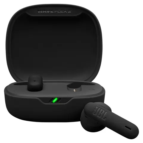 JBL Wave Flex 2 Wireless Bluetooth Earbuds - Black – image 1