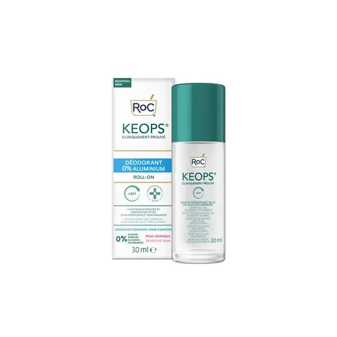 Roc Keops Deodorant Sensitive Skin Roll On 0% Alluminio 30ml – image 1