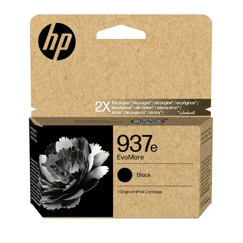 HP 937e EvoMore Black Original ink cartridge – Bild 1